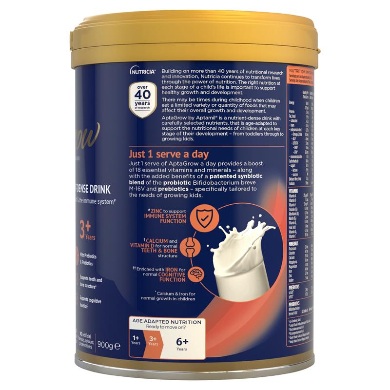 Aptagrow Nutrient-dense Milk Drink From 3+ Years 900g - Cutprice Online