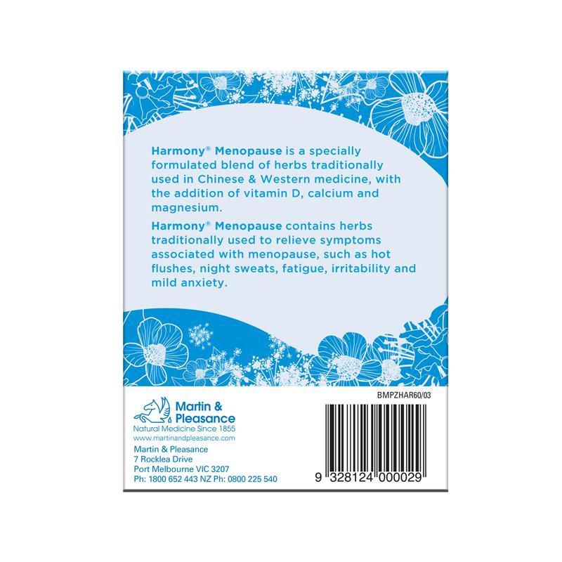 MARTIN & PLEASANCE Harmony Menopause 120Tabs - Cutprice Online