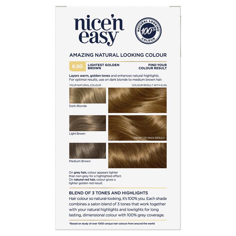 Clairol Nice n Easy 6.5G Light Golden Brown - Cutprice Online