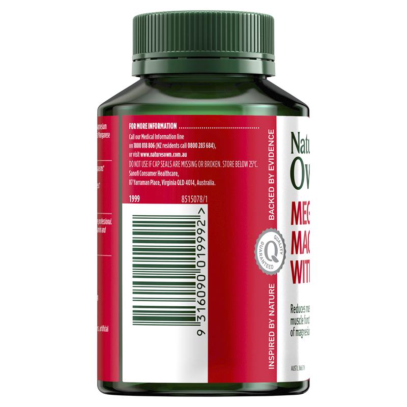 Natures Own Mega Magnesium With Vitamin D3 100 Tablets - Cutprice Online