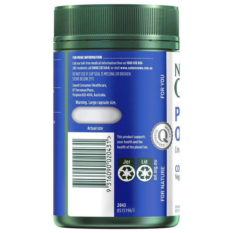 Nature's Own Plant Based Omega 125 Capsules - Cutprice Online