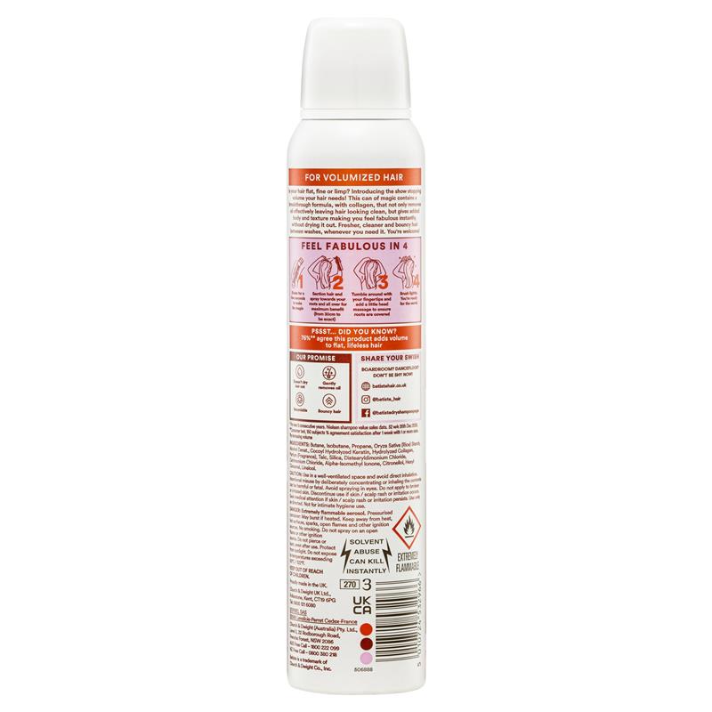 Batiste Hair Benefits Volume Dry Shampoo 200ml - Cutprice Online