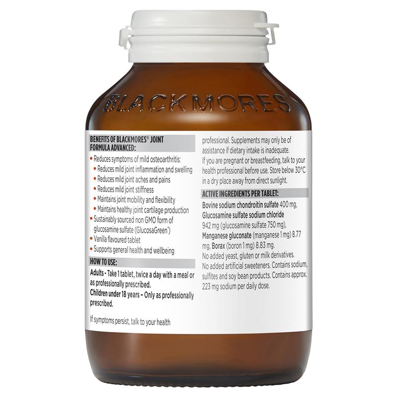 Blackmores Joint Formula Advanced 120 Tablets - Cutprice Online
