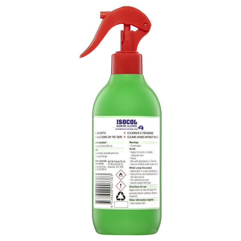 Isocol Multipurpose Alcohol Spray 450ml - Cutprice Online