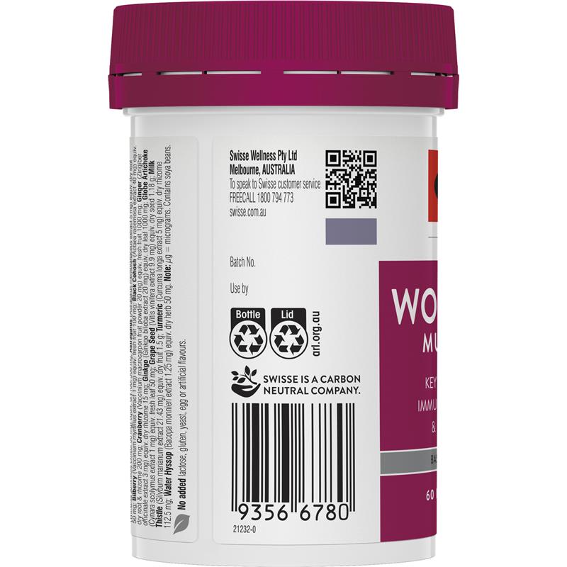 Swisse Women's Ultivite 50+ Multivitamin 60 Tablets - Cutprice Online