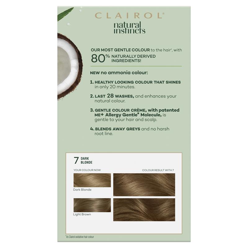 CLAIROL Natural Instincts 7 Dark Blonde - Cutprice Online