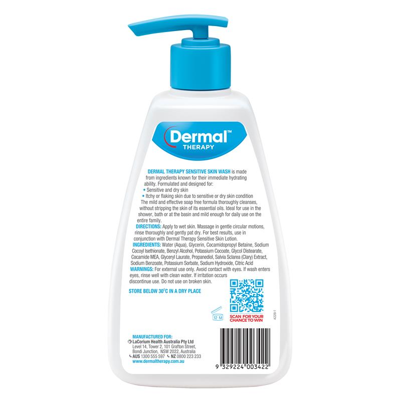 Dermal Therapy Sensitive Skin Wash 1.1L - Cutprice Online