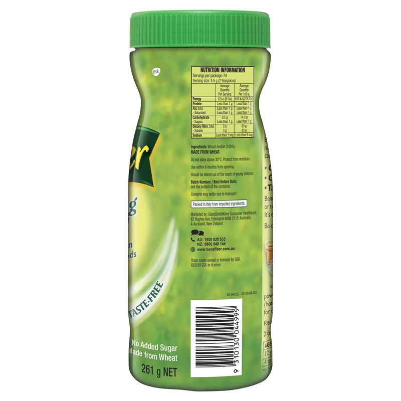 Benefiber Natural Fibre Supplement 74 Serves 261g - Cutprice Online