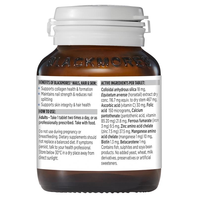 Blackmores Nails Hair & Skin 120 Tablets - Cutprice Online