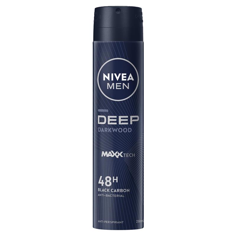 Nivea Men Deep Aerosol 250ml - Cutprice Online
