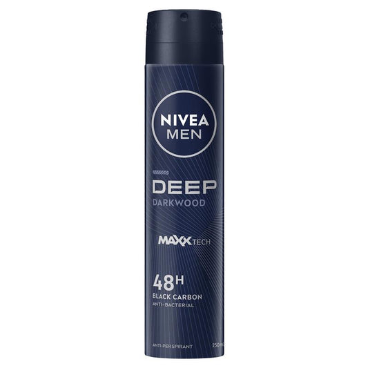 Nivea Men Deep Aerosol 250ml - Cutprice Online