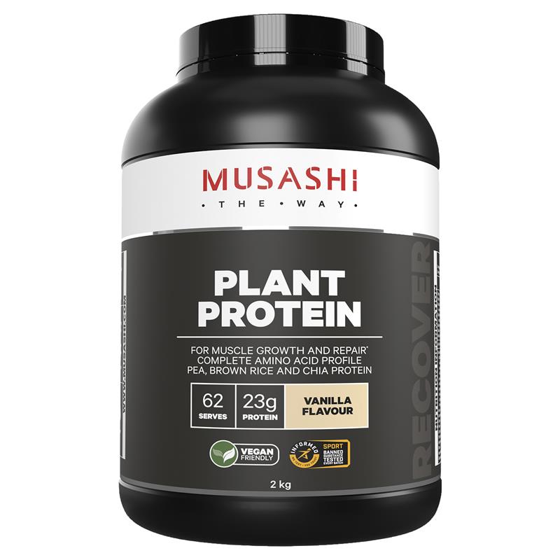 Musashi Plant Protein Vanilla 2kg - Cutprice Online