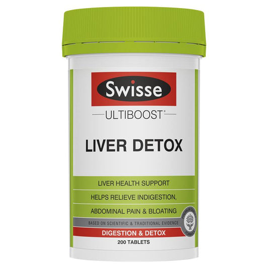 Swisse Ultiboost Liver Detox 200 Tablets - Cutprice Online