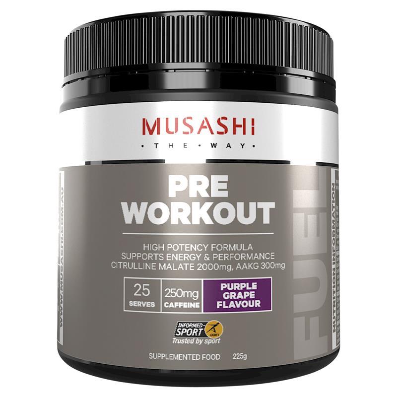 Musashi Pre Workout Purple Grape 225g - Cutprice Online