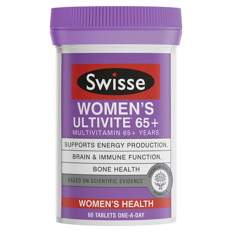 Swisse Women's Ultivite 65+ Multivitamin 60 Tablets - Cutprice Online