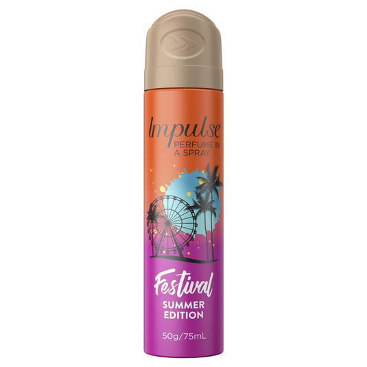 Impulse Female Body Spray Festival Summer Edition 57g - Cutprice Online