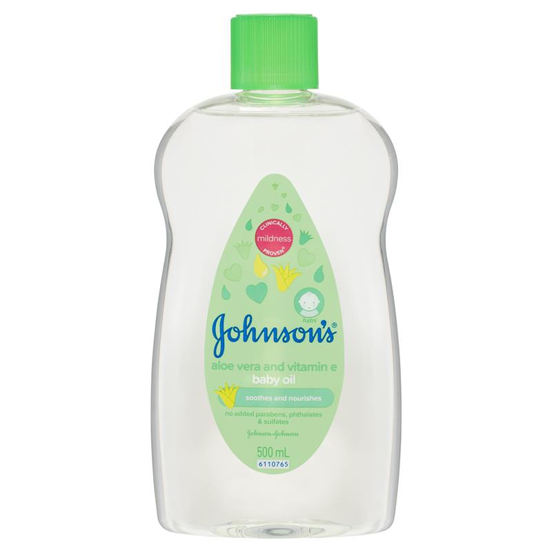 Johnson's Baby Oil With Aloe Vera & Vitamin E 500ml - Cutprice Online