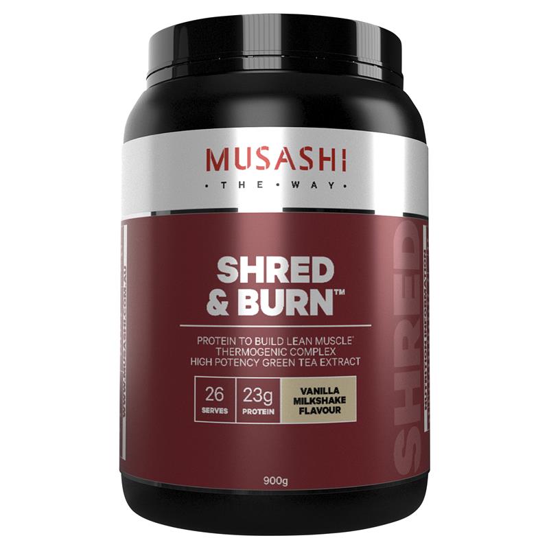Musashi Shred And Burn Vanilla 900g - Cutprice Online