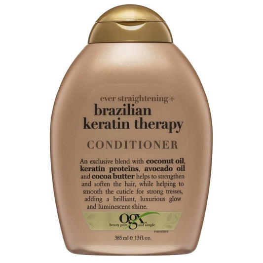 OGX Brazillian Keratin Therapy Ever Straight Conditioner 385mL - Cutprice Online