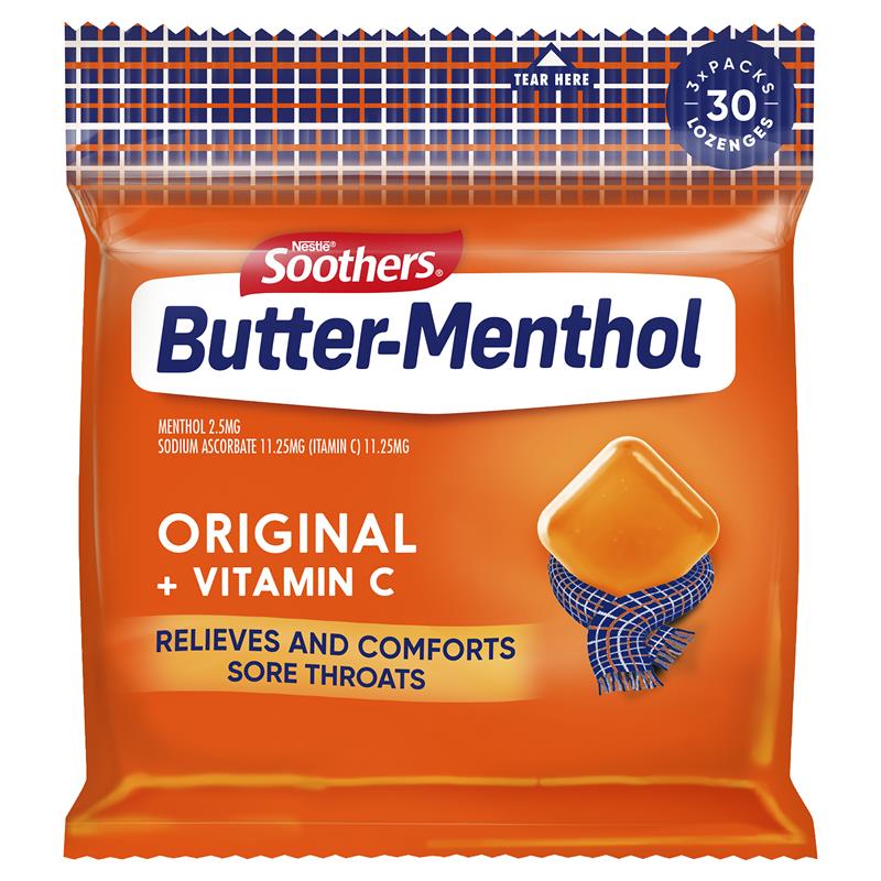 Allens Butter Menthol 3x10 Lozenge Multipack - Cutprice Online