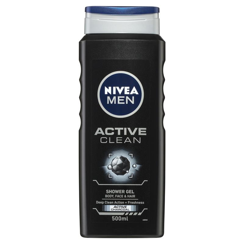 Nivea for Men Active Clean Shower Gel 500ml - Cutprice Online