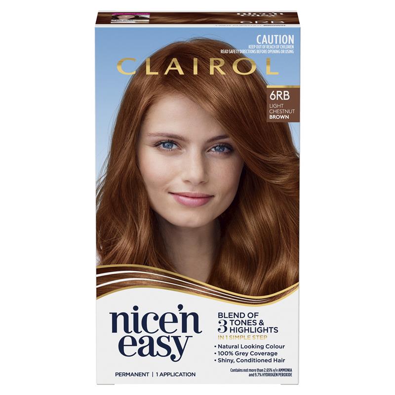 Clairol Nice n Easy 6RB Light Chestnut Brown - Cutprice Online