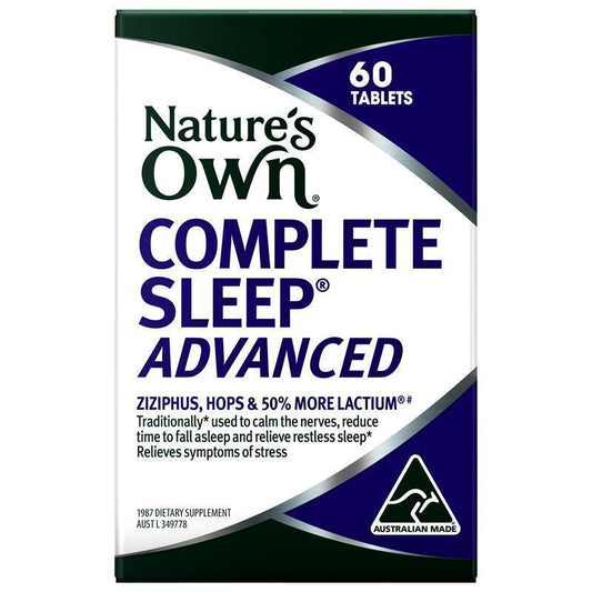Nature's Own Complete Sleep Advanced for Stress Relief 60 Tablets - Cutprice Online