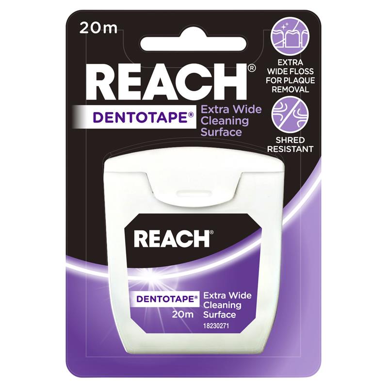 Reach Dentotape Waxed Dental Floss 20m - Cutprice Online