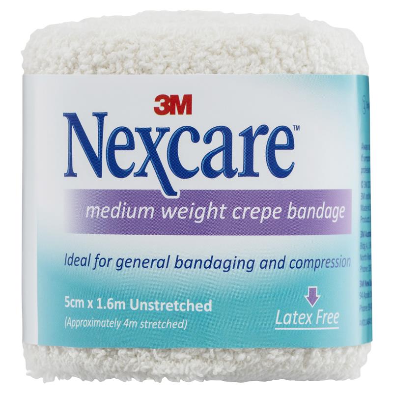 Nexcare Crepe Medium  Bandage 50mm X 1.6m - Cutprice Online