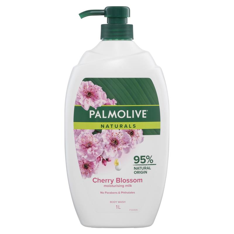 Palmolive Naturals Body Wash Milk & Cherry Blossom Shower Gel 1L - Cutprice Online