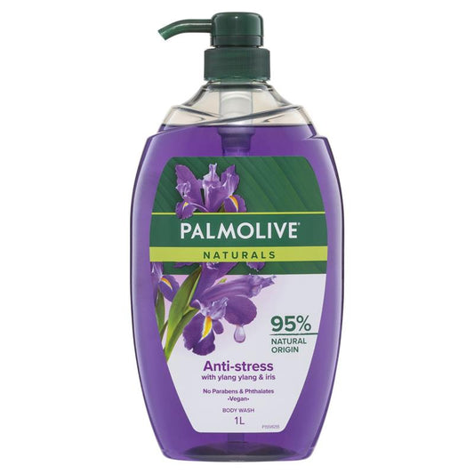 Palmolive Naturals Body Wash Anti Stress with Ylang Ylang & Iris 1L - Cutprice Online