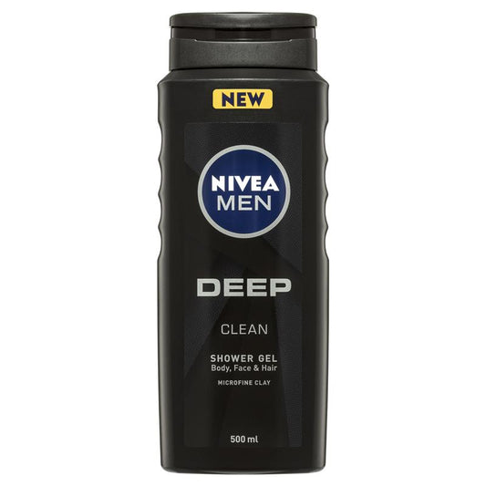 Nivea Men Deep Clean Shower Gel 500ml - Cutprice Online