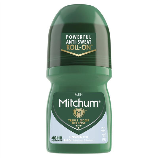 Mitchum for Men Anti-Perspirant Deodorant Unscented Roll On 50ml - Cutprice Online