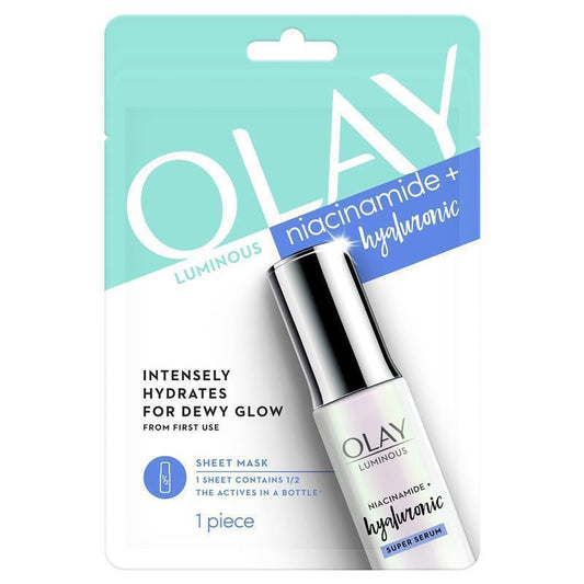 Olay Luminous Niacinamide + Hyaluronic Sheet Mask - Cutprice Online