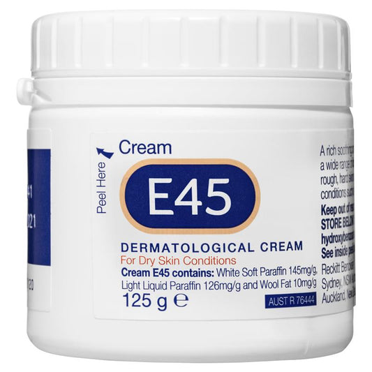 E45 Moisturising Cream for Dry Skin and Eczema 125g - Cutprice Online