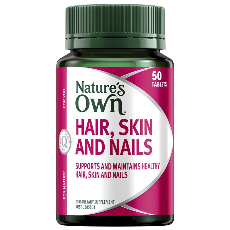 Natures Own Hair Skin & Nails 50 Tablets - Cutprice Online