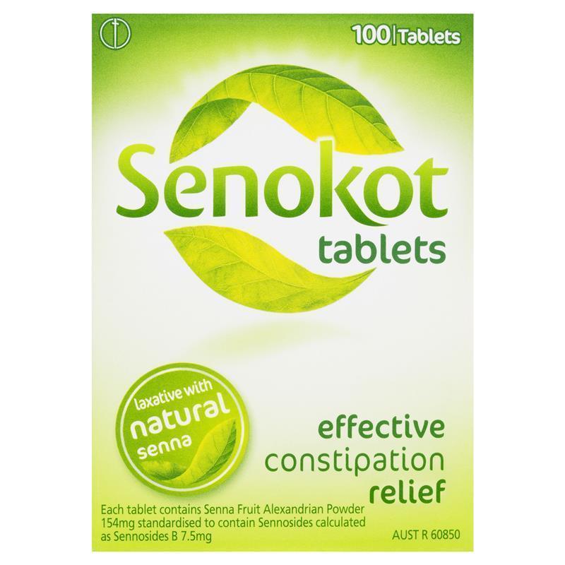 Senokot Tablets Constipation Relief Laxative 100 Pack - Cutprice Online