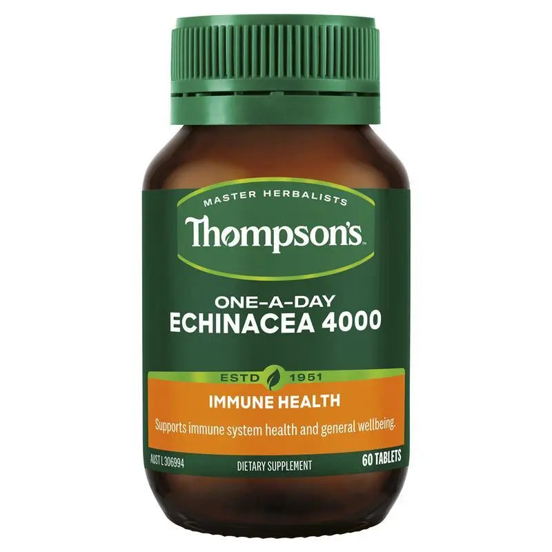 Thompson's One-a-day Echinacea 4000mg 60 Tablets THOMPSON'S
