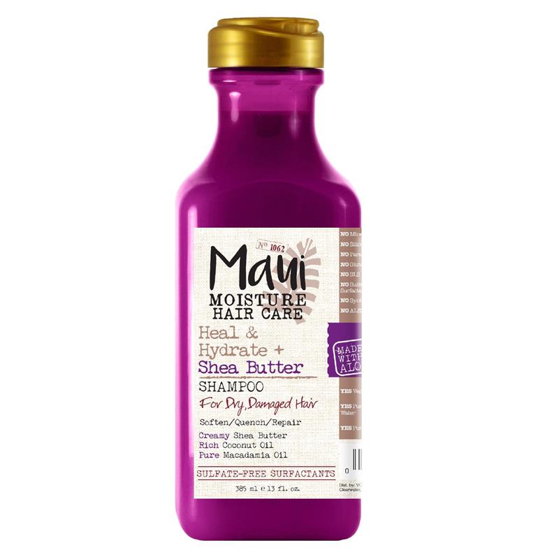 Maui Moisture Heal & Hydrate + Shea Butter Shampoo For Dry & Damaged Hair 385mL - Cutprice Online