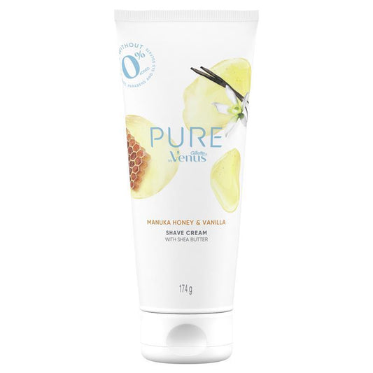 Gillette Venus Pure Shaving Cream Manuka Honey & Vanilla 174g - Cutprice Online