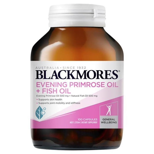 Blackmores Evening Primrose Oil + Fish Oil 100 Capsules - Cutprice Online