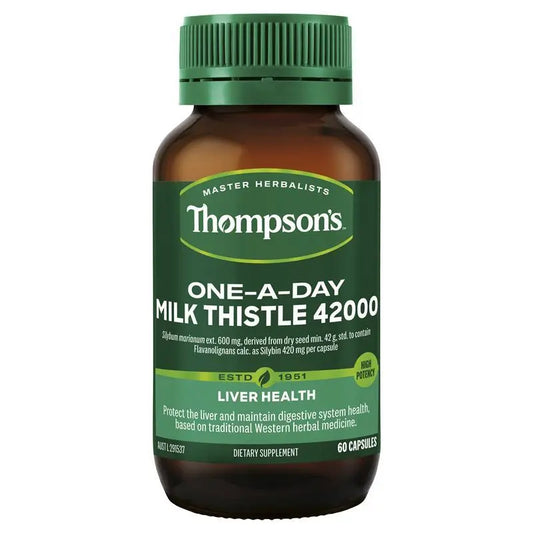 Thompson's One-a-day Milk Thistle 42000mg 60 Capsules THOMPSON'S
