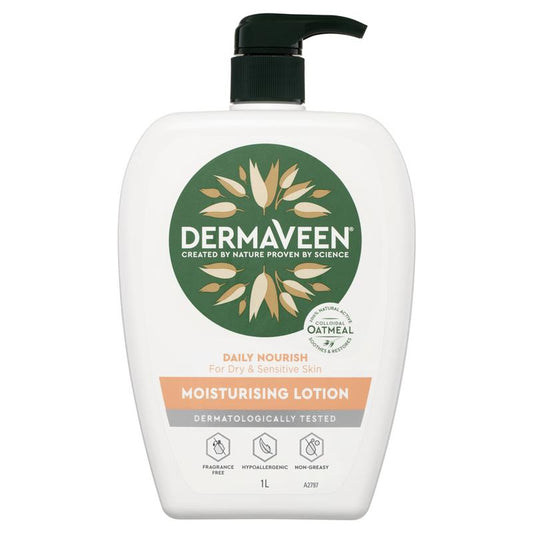 DermaVeen Daily Nourish Moisturising Lotion 1 Litre - Cutprice Online