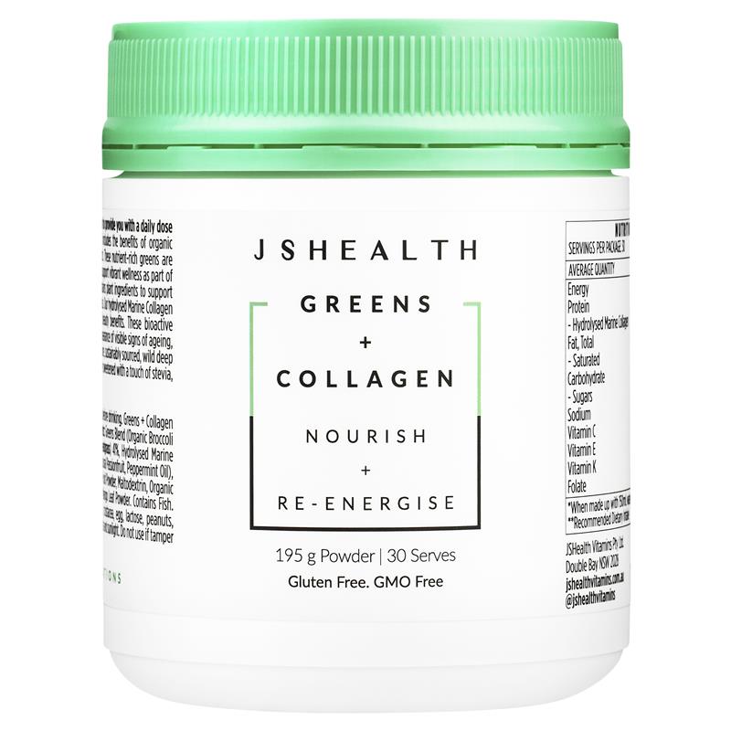 JSHEALTH Greens + Collagen 195g - Cutprice Online