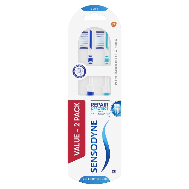 Sensodyne Sensitive Teeth Repair & Protect Toothbrush 2 pack - Cutprice Online