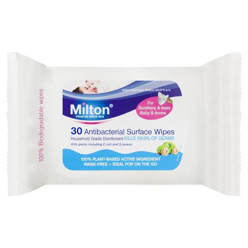 Milton Antibacterial Surface Wipes 30 Pack - Cutprice Online