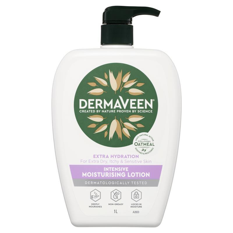 DermaVeen Extra Hydration Intensive Moisturising Lotion 1 Litre - Cutprice Online