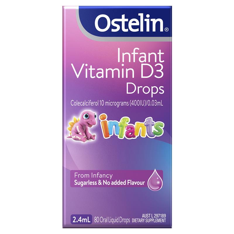 Ostelin Infant Vitamin D3 Drops - Vitamin D for Infants 2.4mL - Cutprice Online