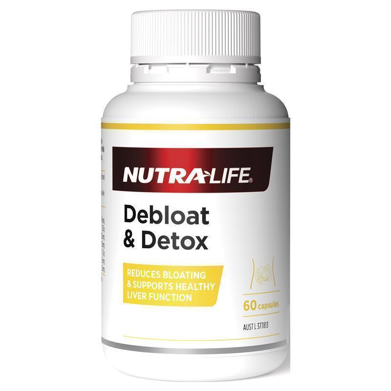 Nutra-Life Debloat & Detox 60 Capsules NUTRA-LIFE