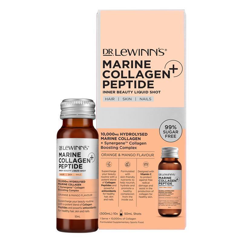 Dr Lewinns Marine Collagen Peptide orange/mango 10x50ml
